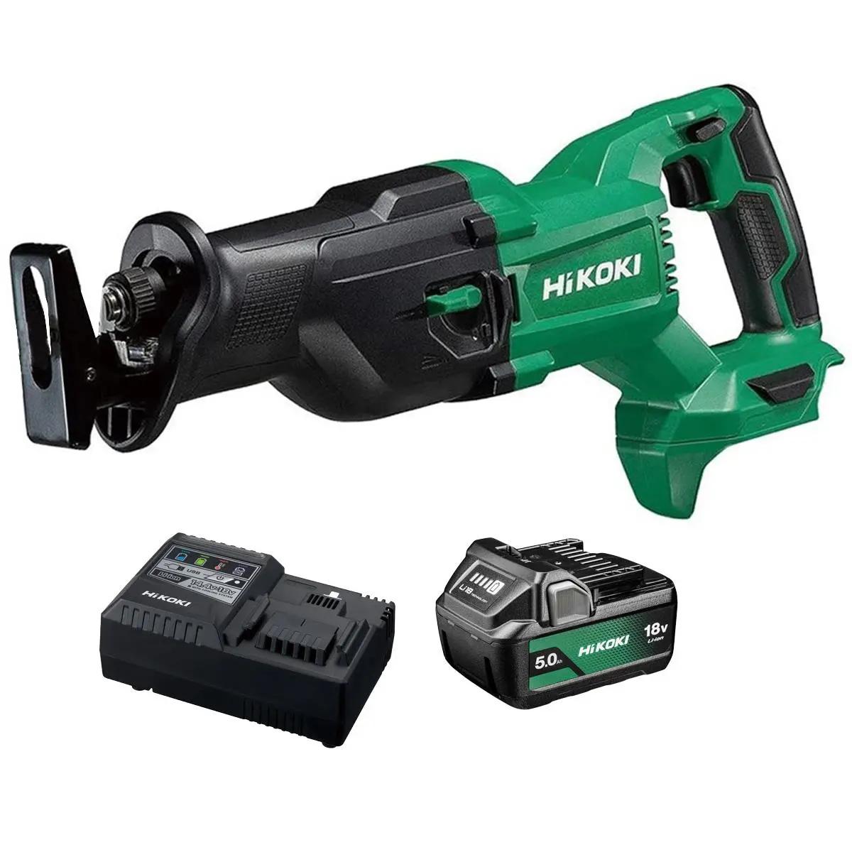 Hikoki Cr18dbw4z 18V Reciprocating Saw With 1 X 5.0Ah Battery & Charger 1