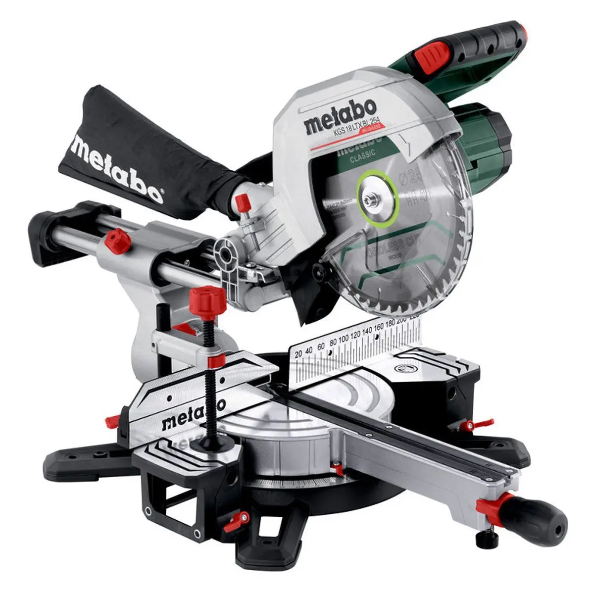 Metabo Kgs 18 Ltx Bl 254 18V Brushless 254Mm Single Bevel Sliding Mitre Saw Body Only 614254850 1
