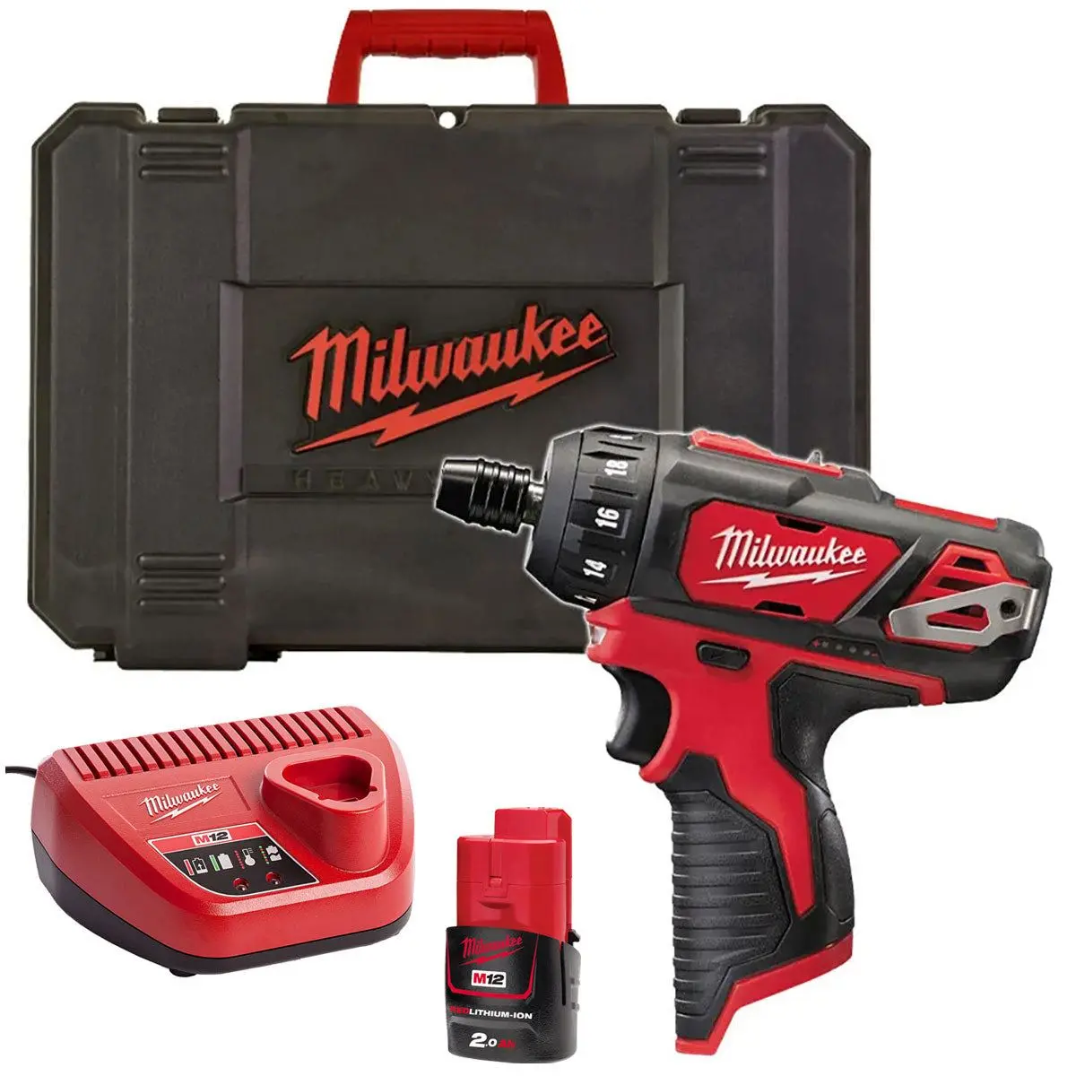 Milwaukee M12bd-0C 12V Sub Compact Screwdriver With 1 X 2.0Ah Battery & Charger 1