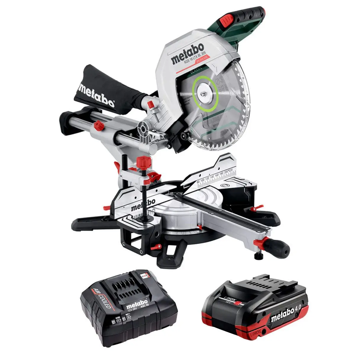 Metabo Kgs 18 Ltx Bl 305 18V 305Mm Brushless Mitre Saw With 1 X 4.0Ah Battery & Charger 1