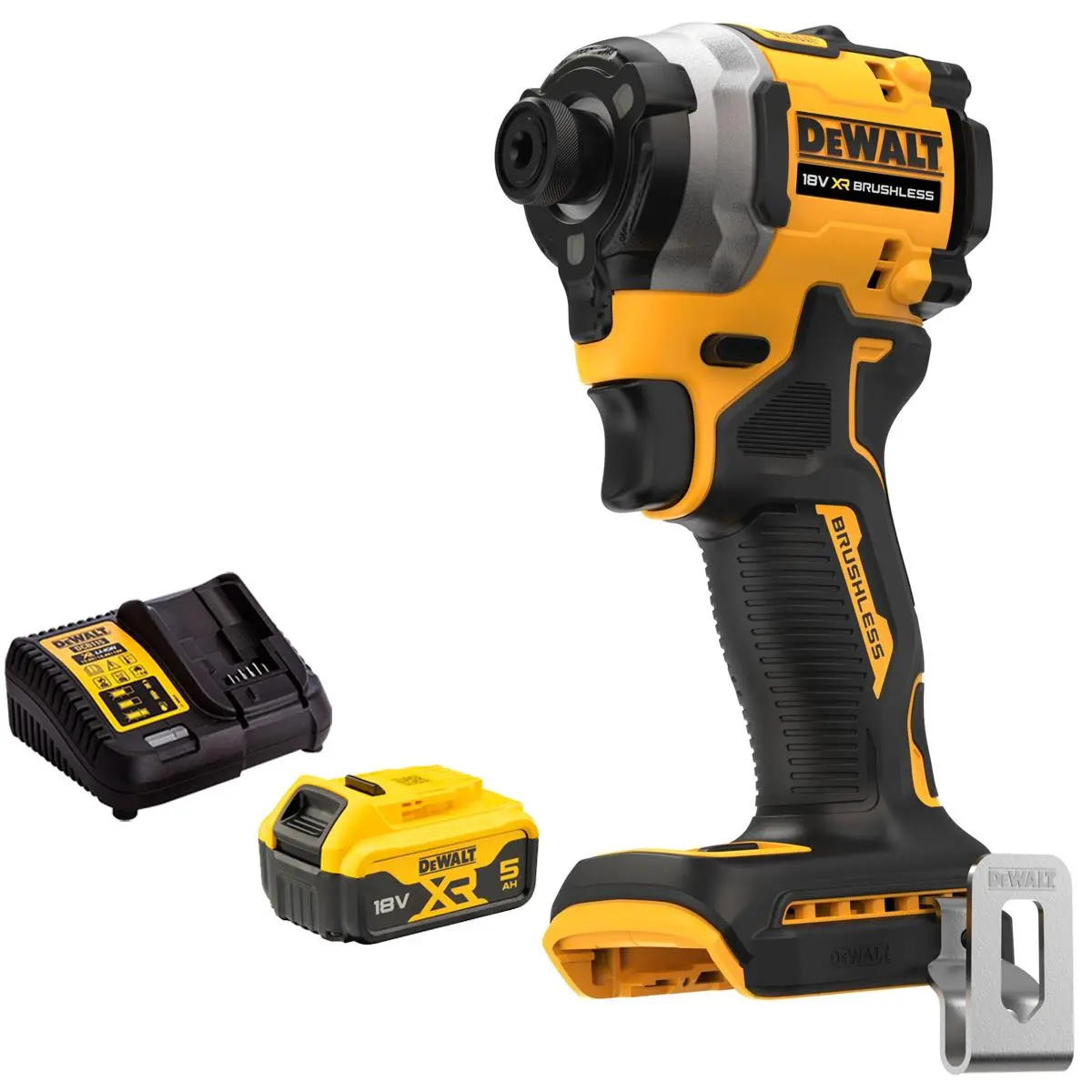 Dewalt Dcf850n 18V Xr Brushless Impact Driver With 1 X 5.0Ah Battery & Charger 1