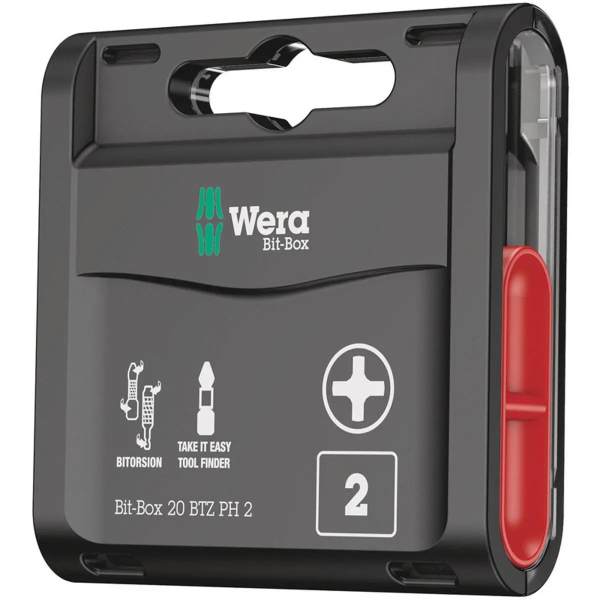 Wera Bit-Box 20 Btz Ph2 25Mm Bitorsion Screwdriver Bits 20 Piece 05057751001 1
