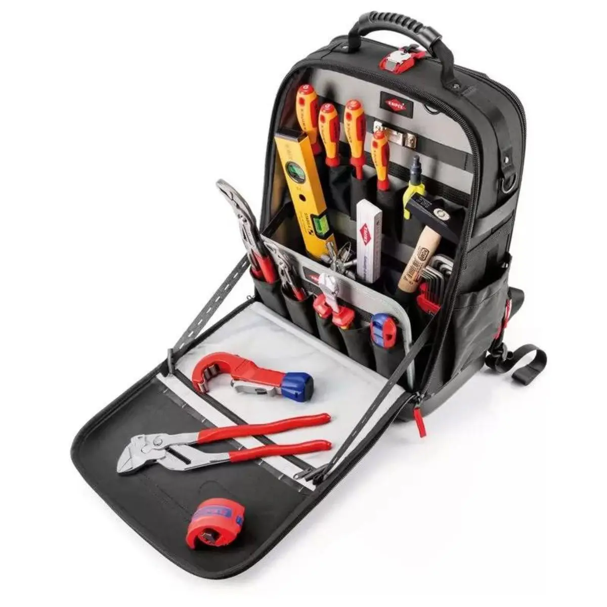 Knipex 00 21 50 S 17Pc Plumbing Hand Tool Kit In Modular X18 Backpack 13176 1