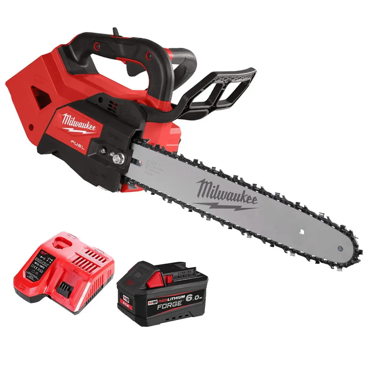 Milwaukee M18fthchs35-0 18V Fuel Brushless 35Cm Top Handle Chainsaw With 1 X 6.0Ah Battery & Charger 1