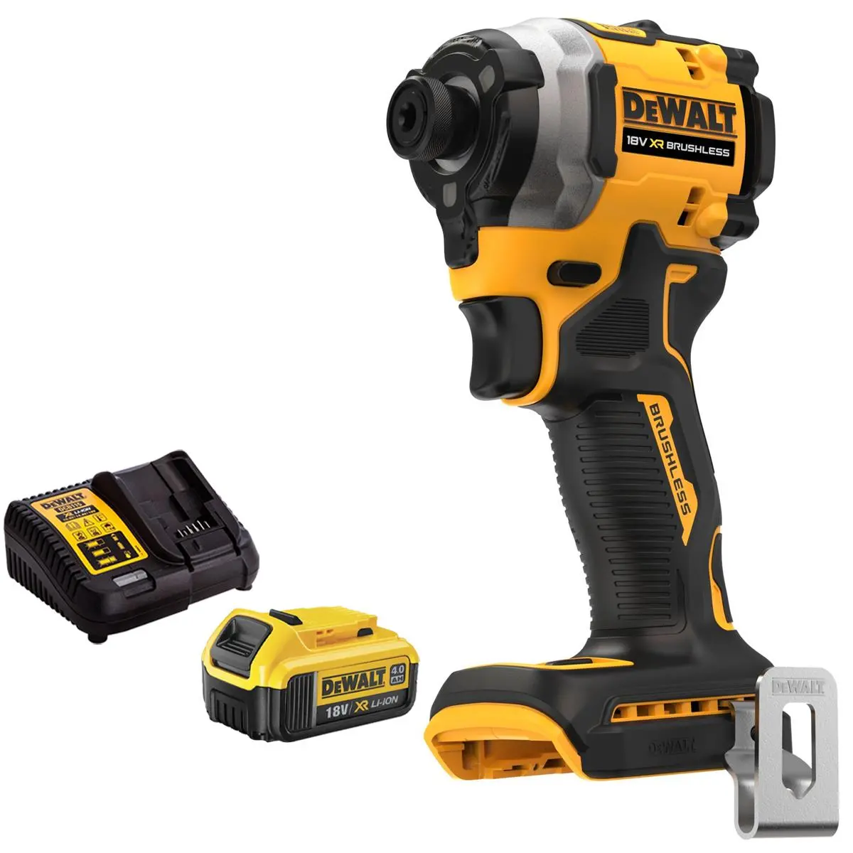 Dewalt Dcf850n 18V Xr Brushless Impact Driver With 1 X 4.0Ah Battery & Charger 1