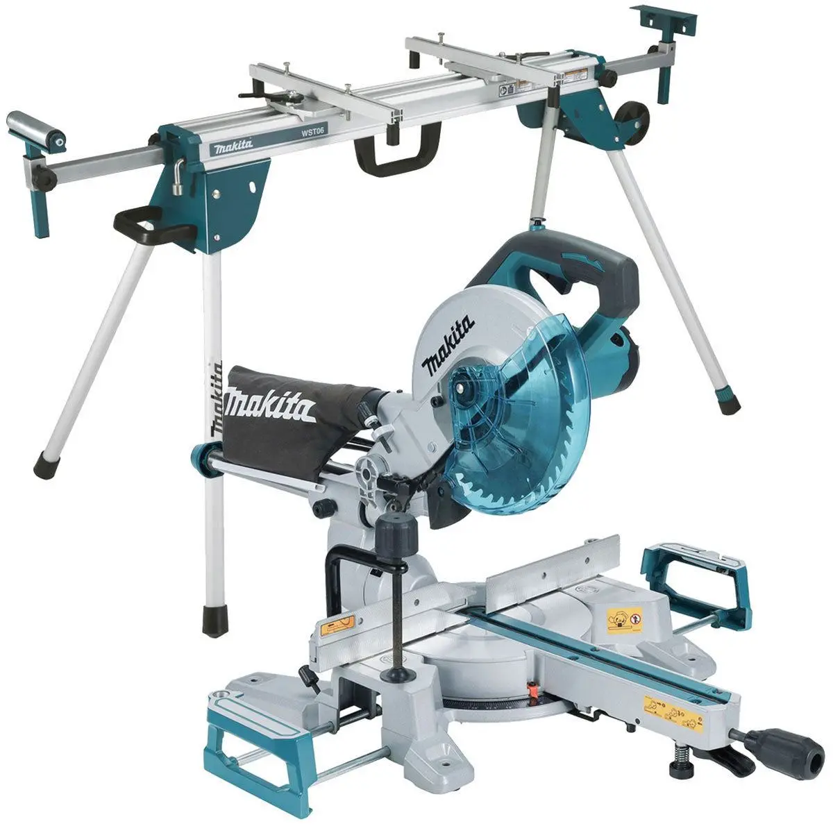 Makita Ls0816f/2 216Mm Slide Compound Mitre Saw 240V With Folding Leg Stand 1
