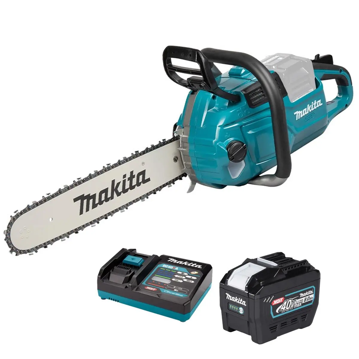Makita Uc030gz 40V Max Xgt Brushless Chainsaw With 1 X 8.0Ah Battery & Charger 1