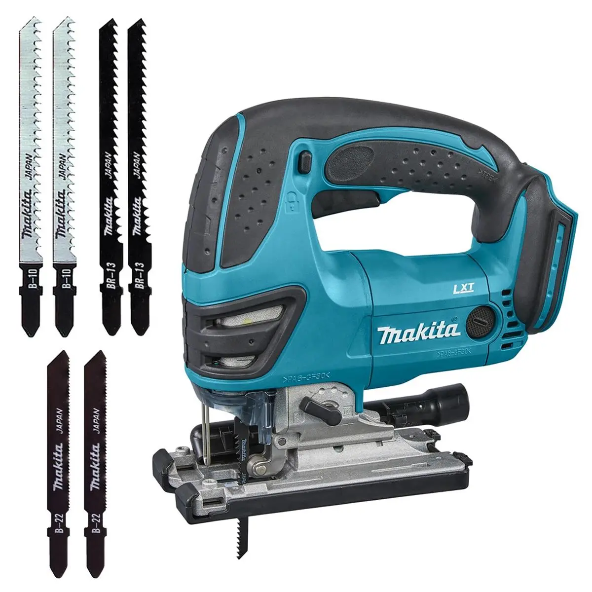 Makita Djv180zx 18V Lxt Cordless Jigsaw Body With Blade Set 1