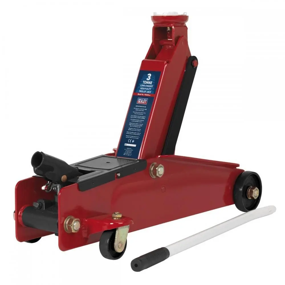 Sealey 1153Cx 3 Tonne Long Reach Heavy-Duty Trolley Jack 1