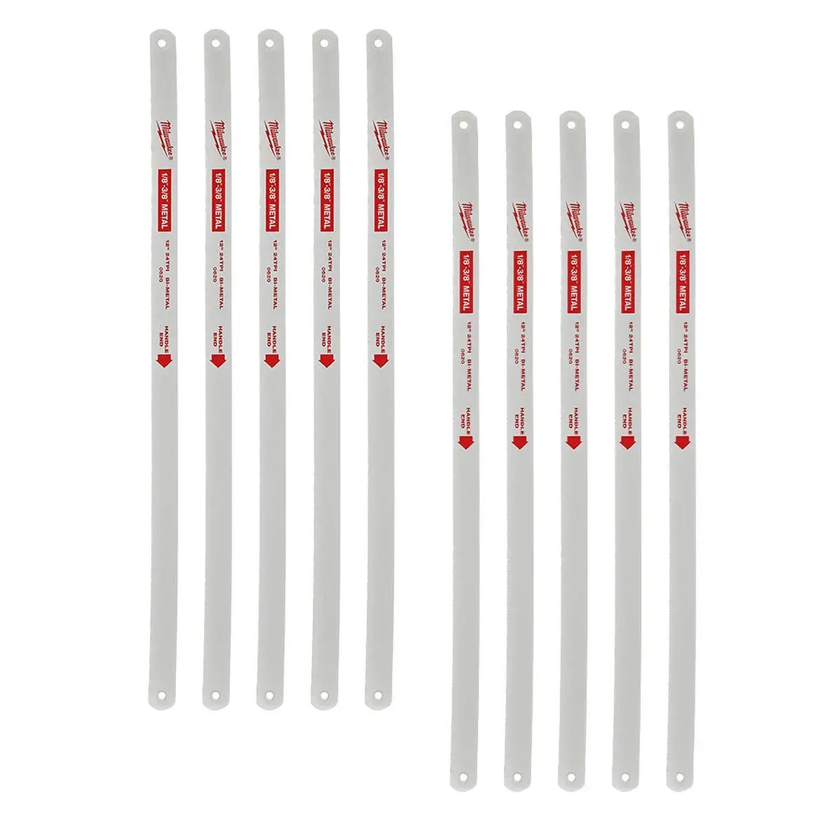 Milwaukee Hacksaw Replacement Blade 300Mm X 24T 10 Piece 4932493923 1