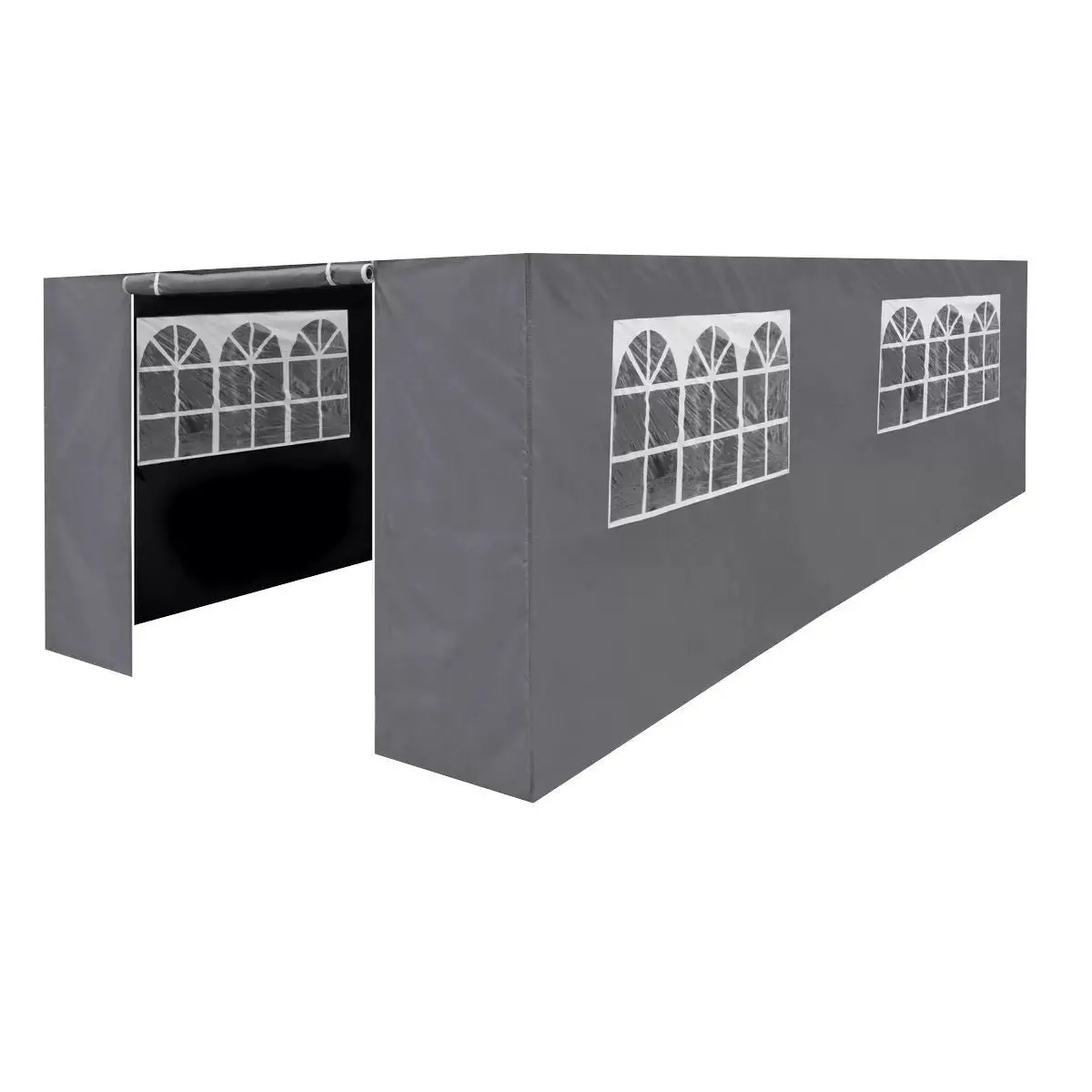 Sealey Dg157 Dellonda Premium Gazebo Side Walls Doors Windows 3 X 6M Grey 1
