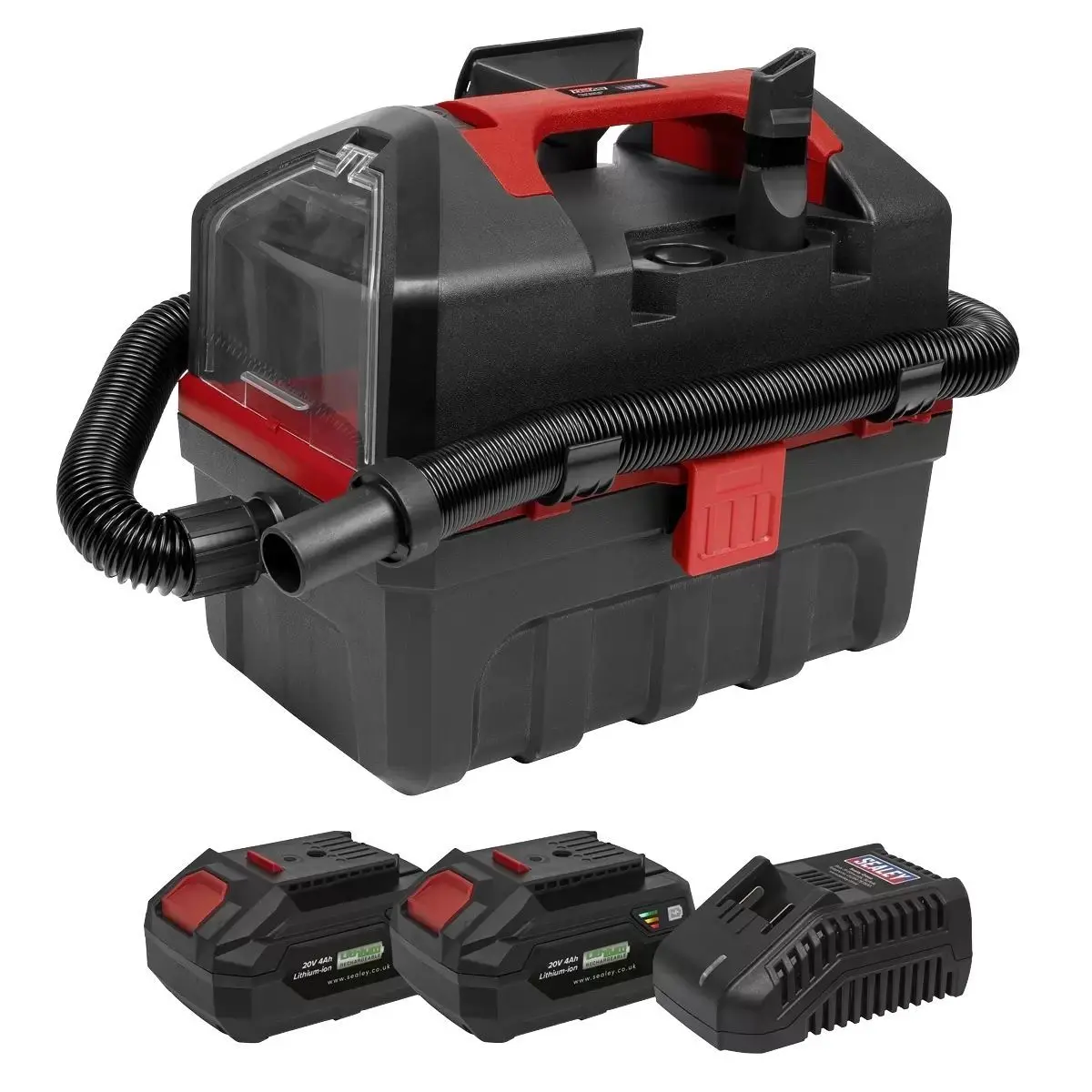 Sealey Cp20vwdvkit 20V Wet & Dry Vacuum Kit 2 Batteries With Charger 1