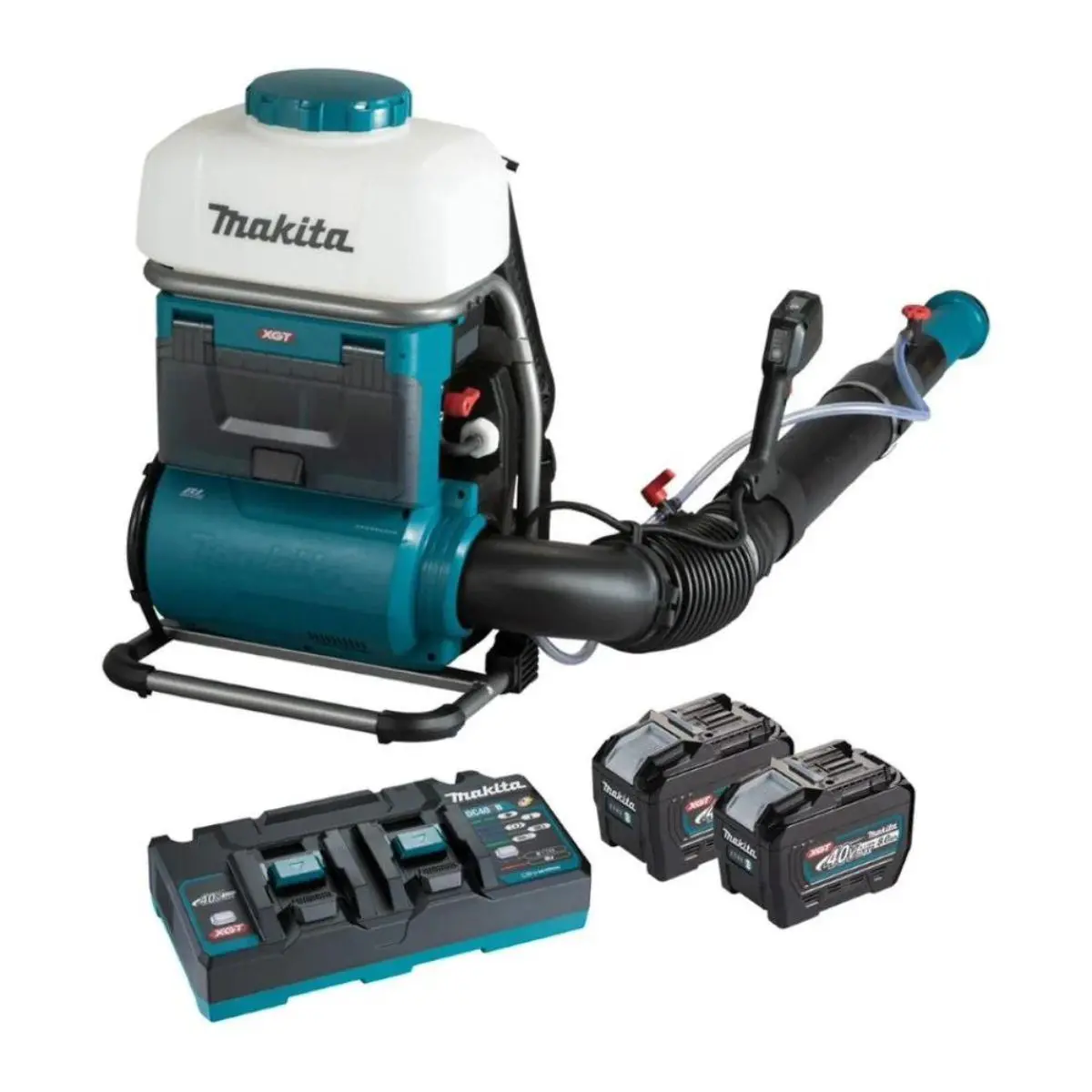 Makita Pm001gl202 40V Xgt Brushless Backpack Mist Blower With 2 X 8.0Ah Batteries And Charger 1