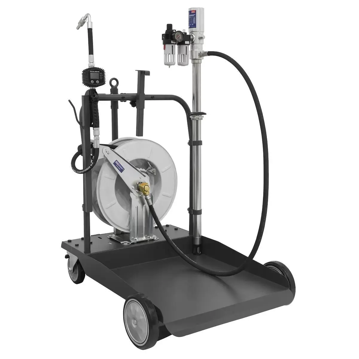 Sealey Ak4562d Oil Dispensing System Air Operated With 10Mtr Retractable Hose Reel 1