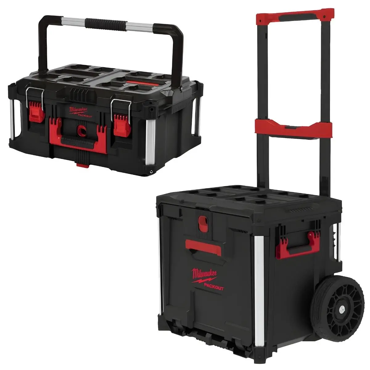 Milwaukee Packout Rolling Drawer Tool Box Trolley With 22" Large Toolbox 1