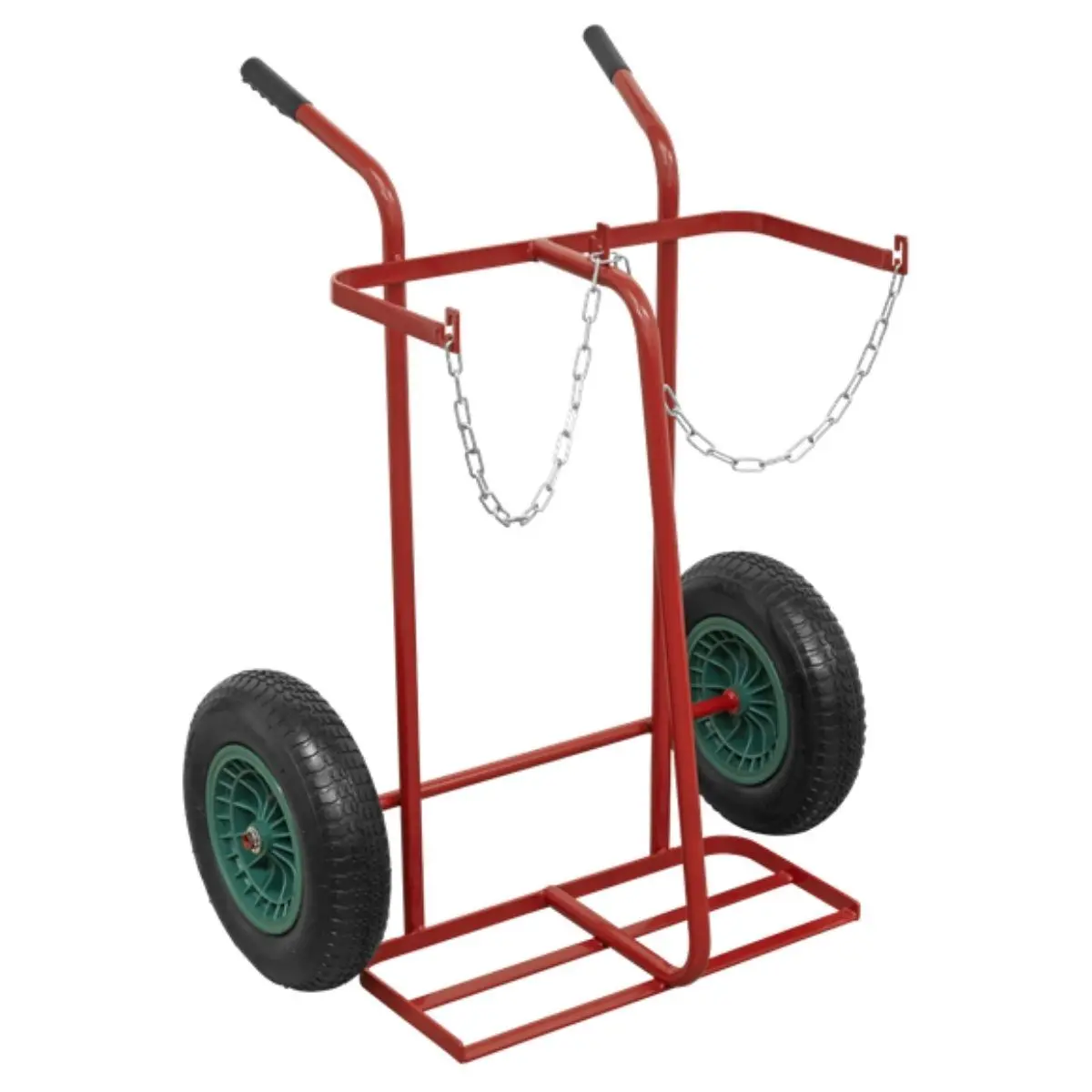 Sealey St28p Welding Bottle Trolley With Pneumatic Tyres -2 Bottle 1
