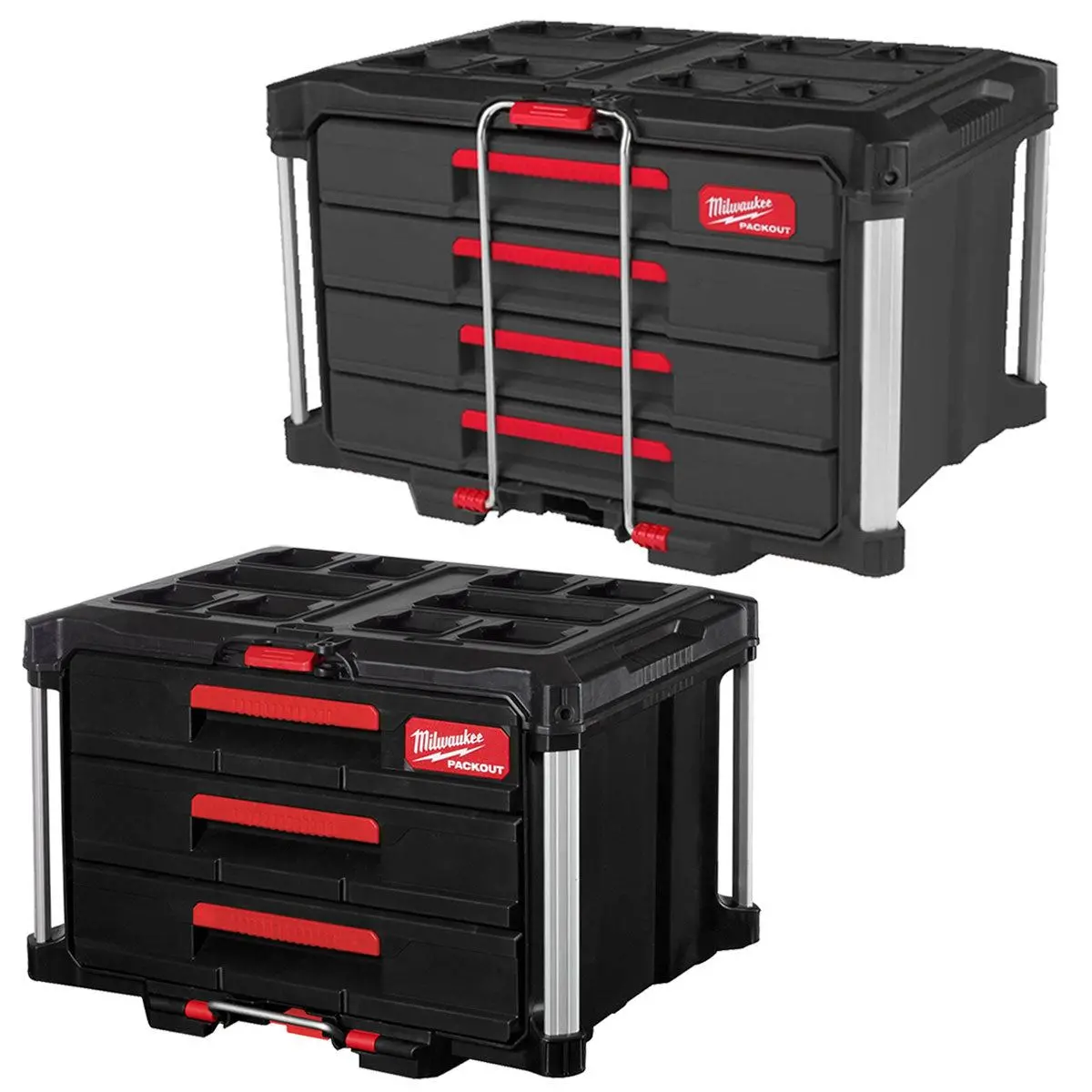 Milwaukee Packout 3 Drawer Tool Box With 4 Drawer Tool Box 1
