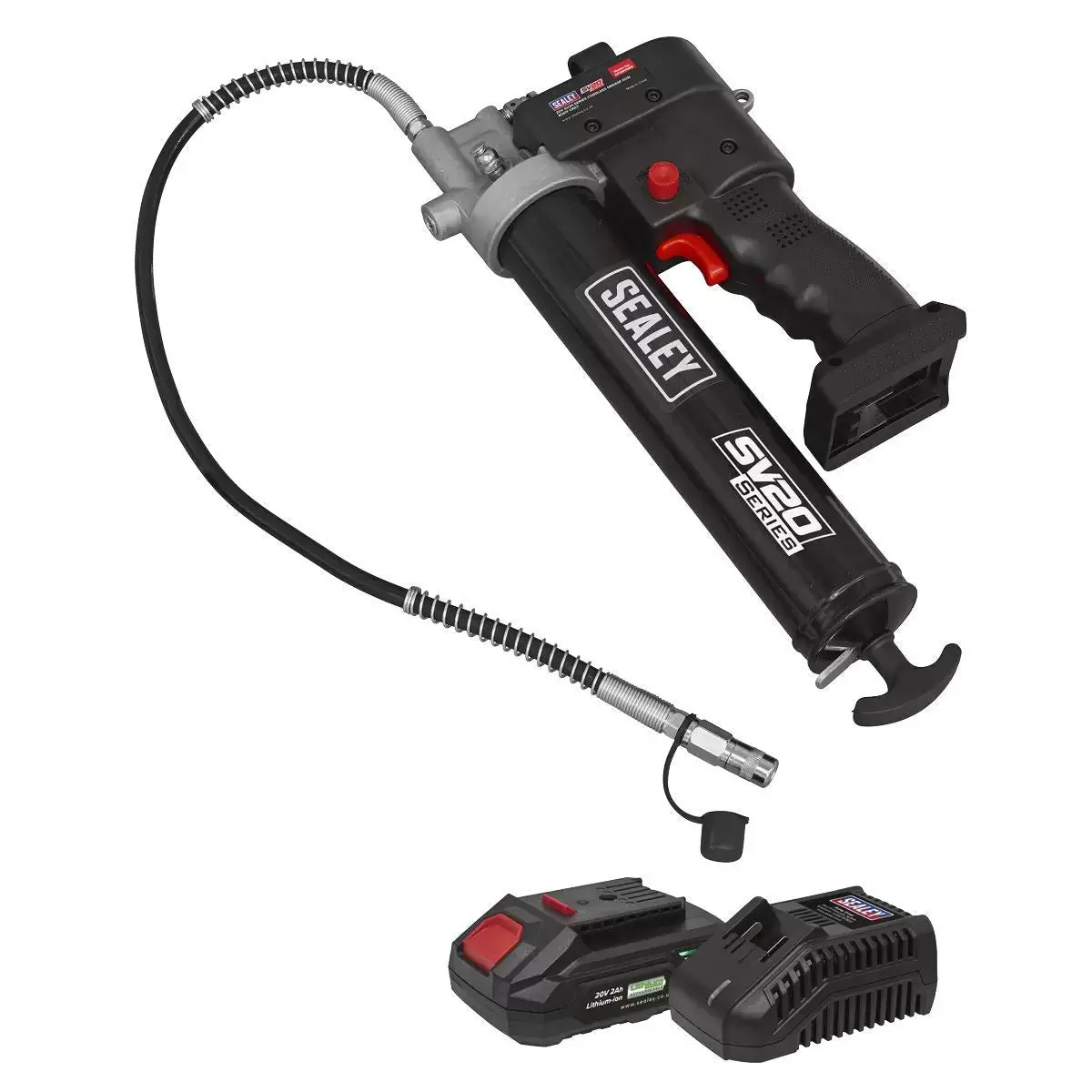 Sealey Cp20vgrgkit1 Grease Gun Kit 20V/2Ah 2