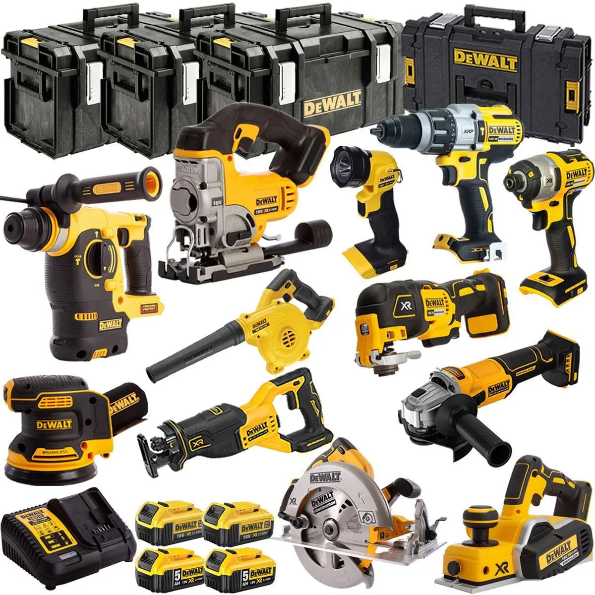 Dewalt 18V 12 Piece Combo Kit With 4 X Batteries & Charger T4tkit-1319 1