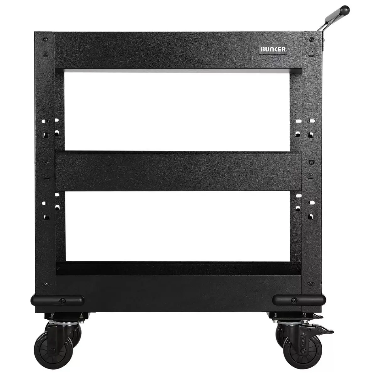 Draper B400-3Tcrwood Bunker 714Mm Modular 3 Tier Trolley With Pull Handle & Hardwood Worktop 11495 2