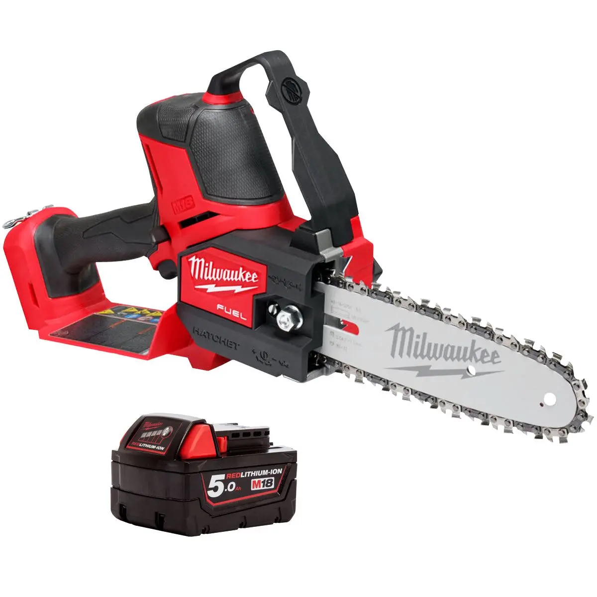 Milwaukee M18fhs20-0 18V Fuel Brushless Pruning Saw With 1 X 5.0Ah Battery 1