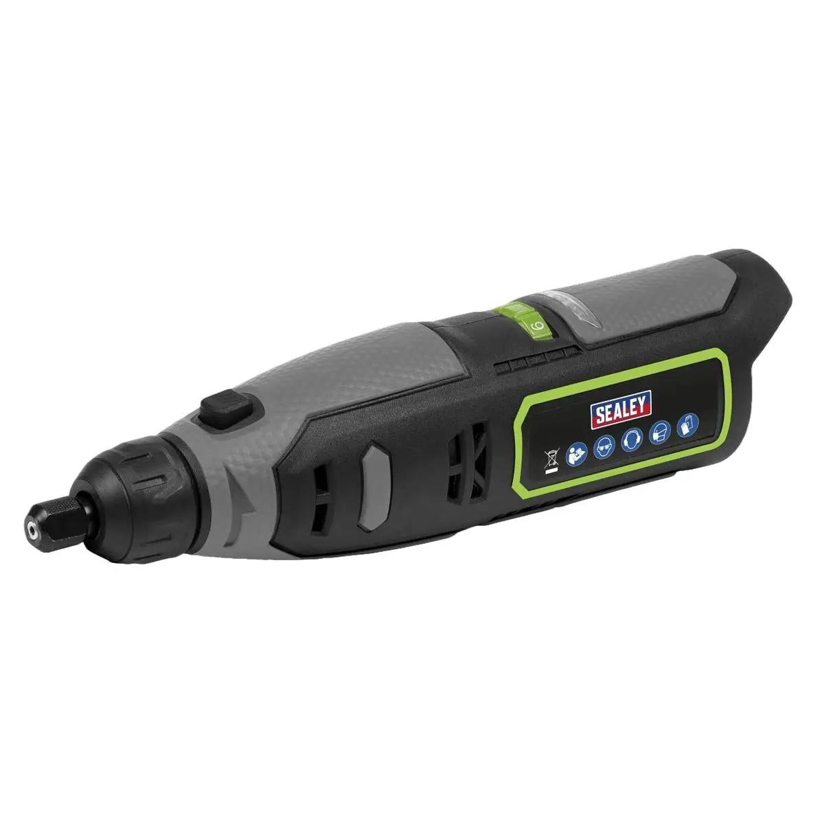 Sealey Sv10.8 Series Cordless Multipurpose Mini Grinder & 50Pc Accessory Kit 10.8V Body Only Cp108vmgbo 1