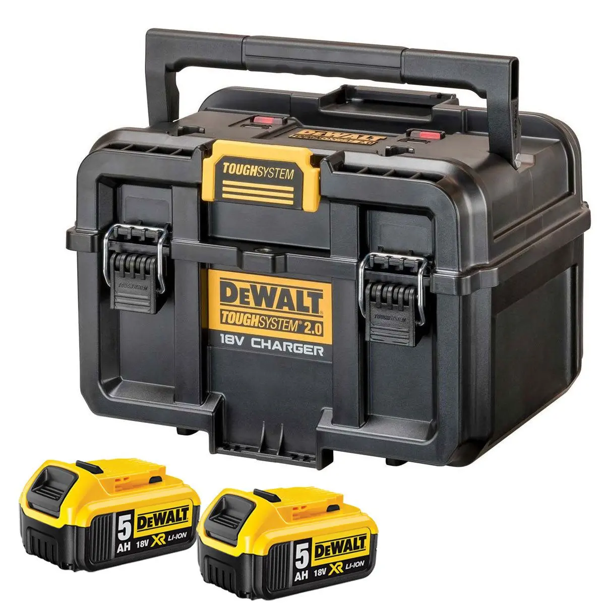 Dewalt Dwst83470 Toughsystem 2.0 Charger Box With 2 X 5.0Ah Dcb184 Battery 1