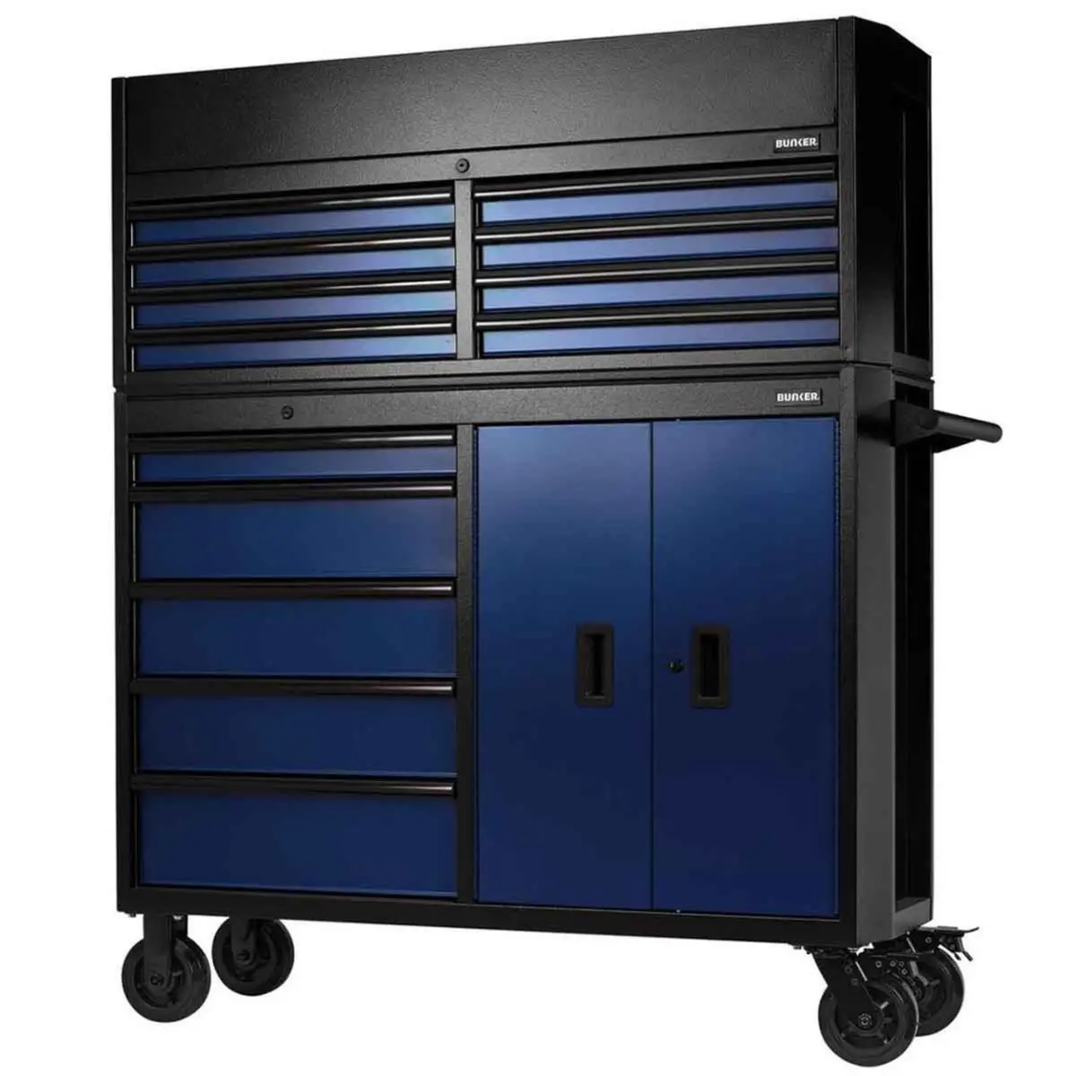 Draper B200-52C-Bl/52R Bunker 52" Combined Roller Cabinet And Tool Chest 13 Drawer Blue 24254 1