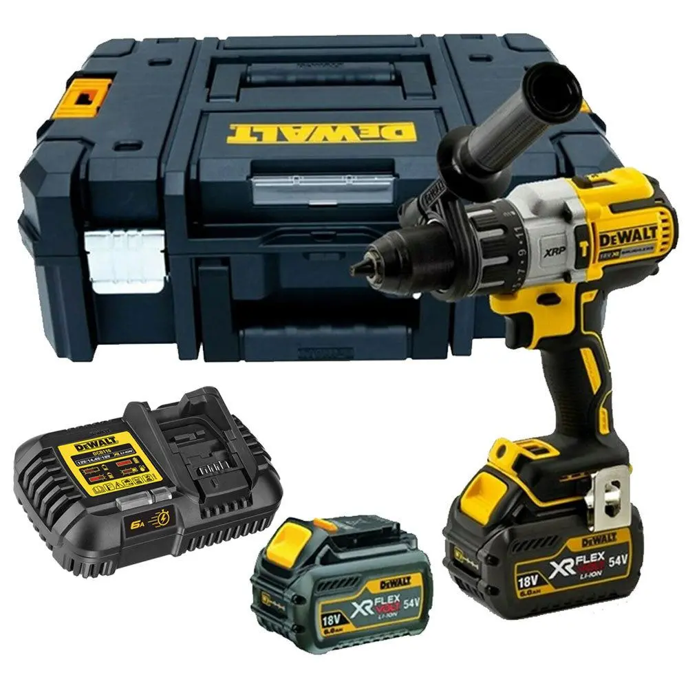 Dewalt Dcd996t2 18V Brushless Combi Hammer With 2 X 6.0Ah Batteries & Charger In Tstak 1
