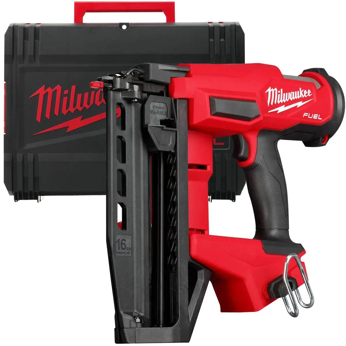 Milwaukee M18fn16gs-0X 18V Fuel Brushless 16G Straight Finish Nailer With Case 4933493353 1