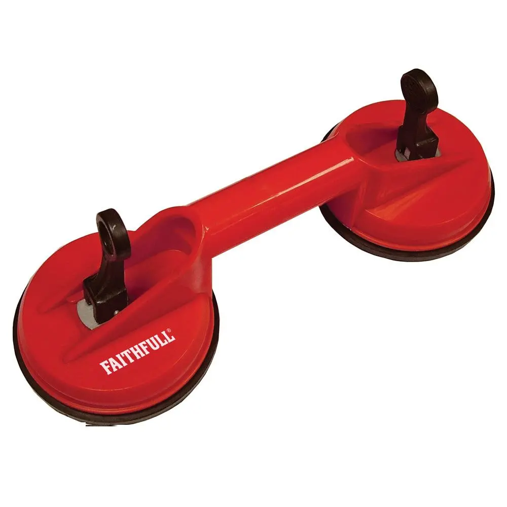 Faithfull Faisucpad2 Double Pad Suction 120Mm Lifter 1