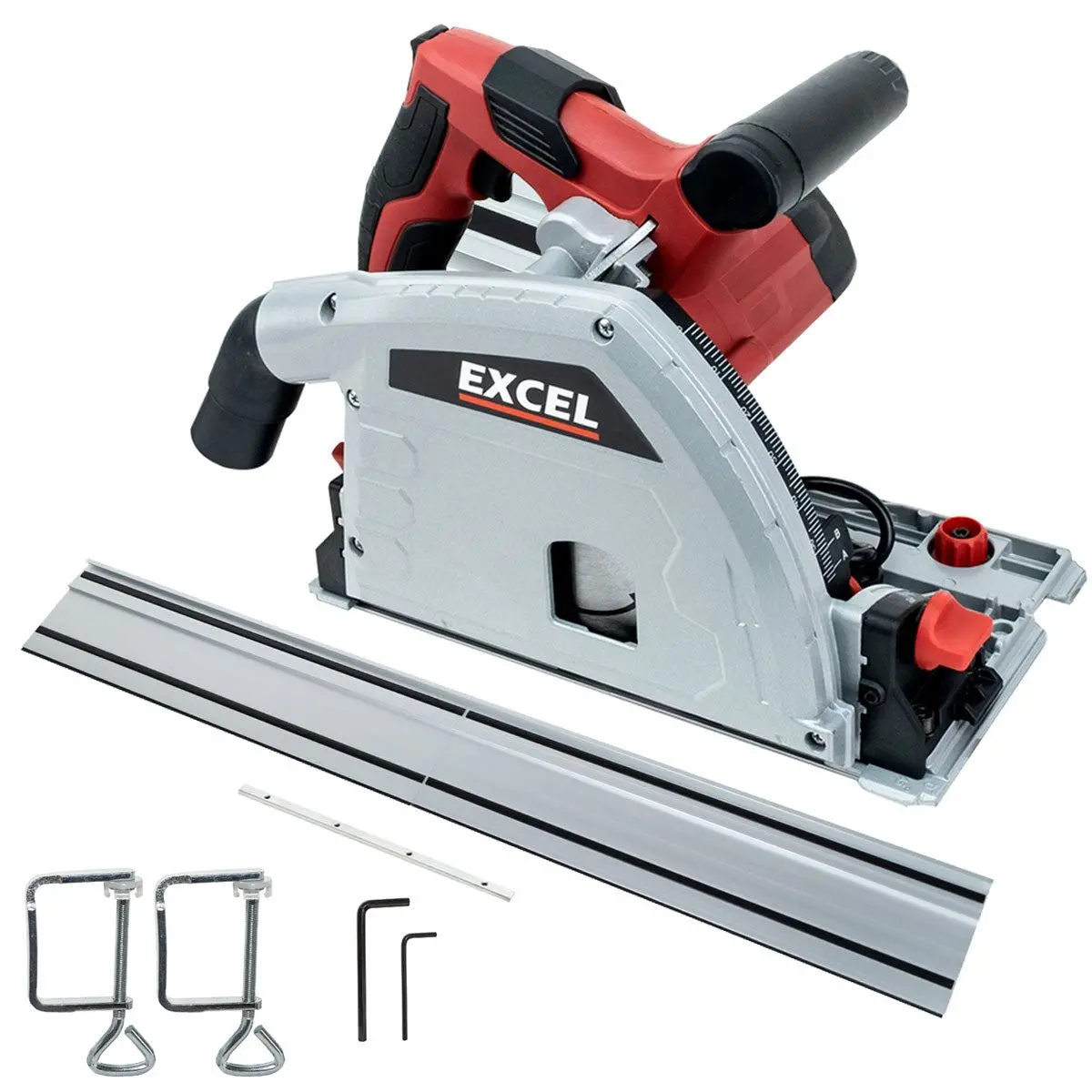Excel 165Mm Plunge Saw 1200W/240V With Guide Rail Set 1