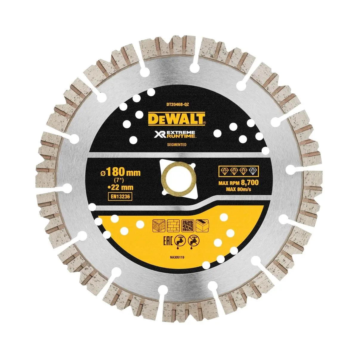 Dewalt 180Mm Elite Series All Purpose Diamond Wheel Blade Dt20468-Qz 1