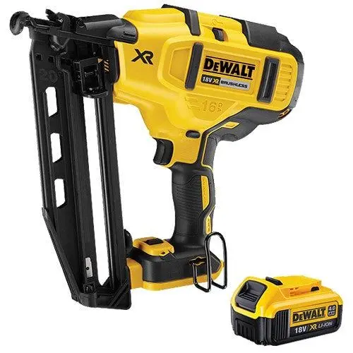Dewalt Dcn660n 18V Xr Brushless Second Fix Nailer With 1 X 4.0Ah Battery 1