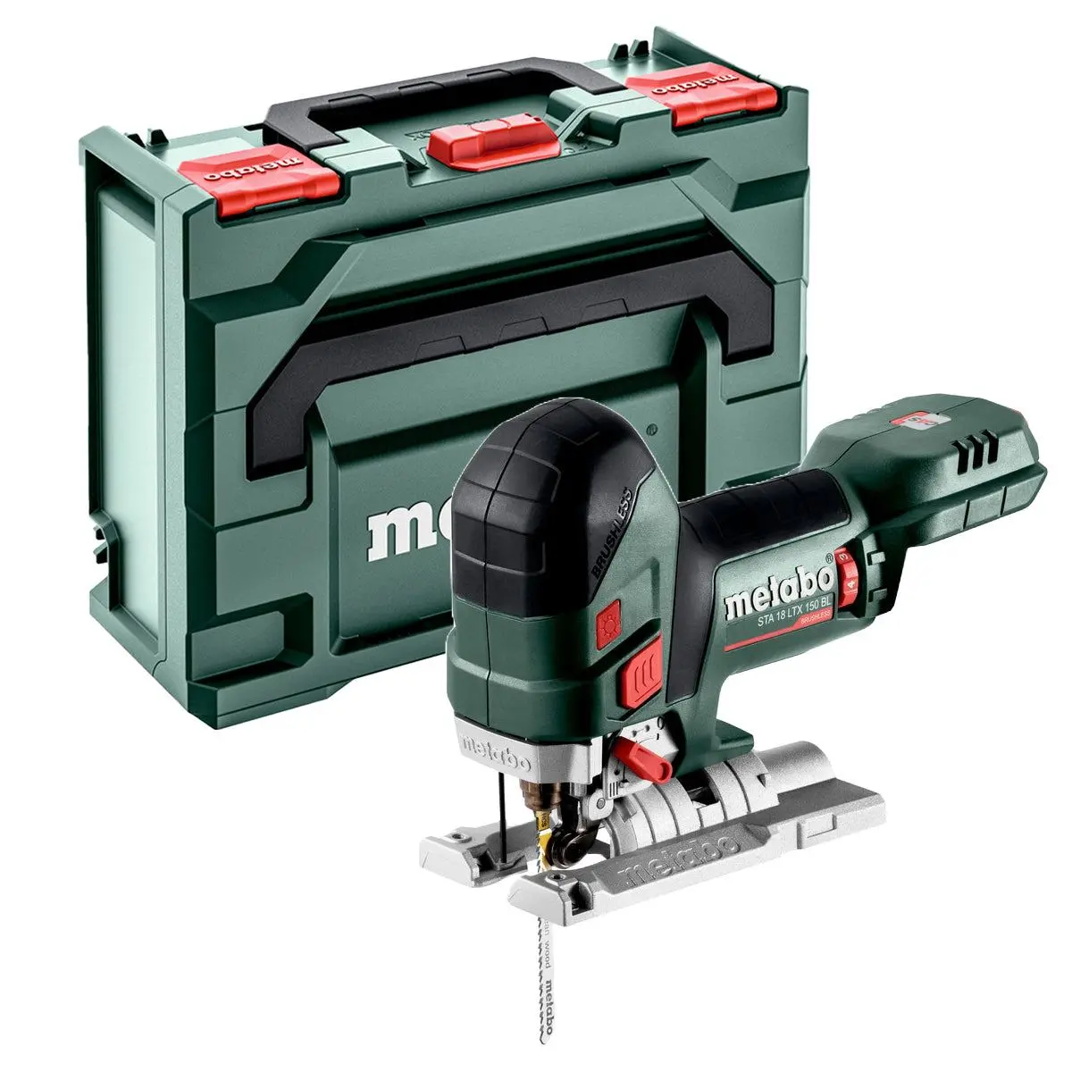 Metabo Sta 18 Ltx 150 Bl 18V Brushless Body Grip Jigsaw Body Only & Metabox 601502840 1