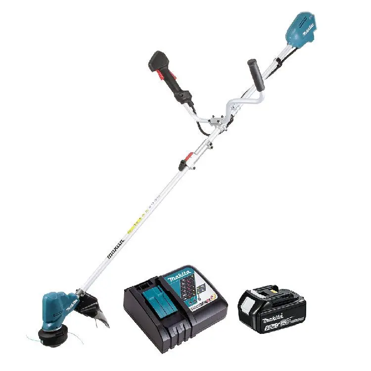 Makita Dur191urt8 18V Lxt Brushless 30Cm Line Trimmer With 1 X 5.0Ah Battery & Charger 1