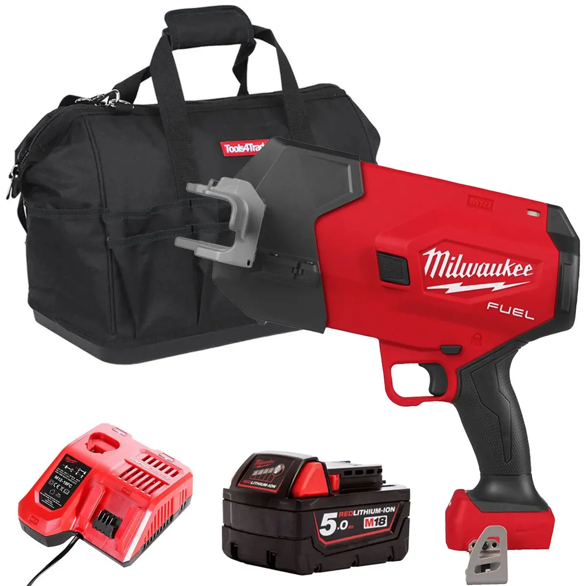 Milwaukee M18fpcs-0 18V M18 Fuel Brushless Steel Pipe Cutter With 1 X 5.0Ah Battery Charger & Bag 1