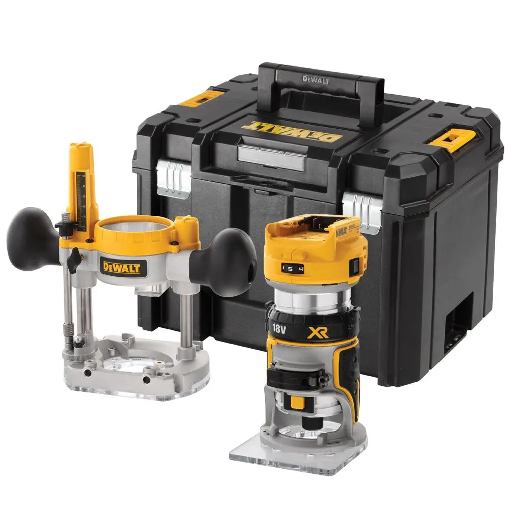 Dewalt Dcw604nt 18V Xr Brushless Twin Base 1/4'' Router Trimmer Body Only 1