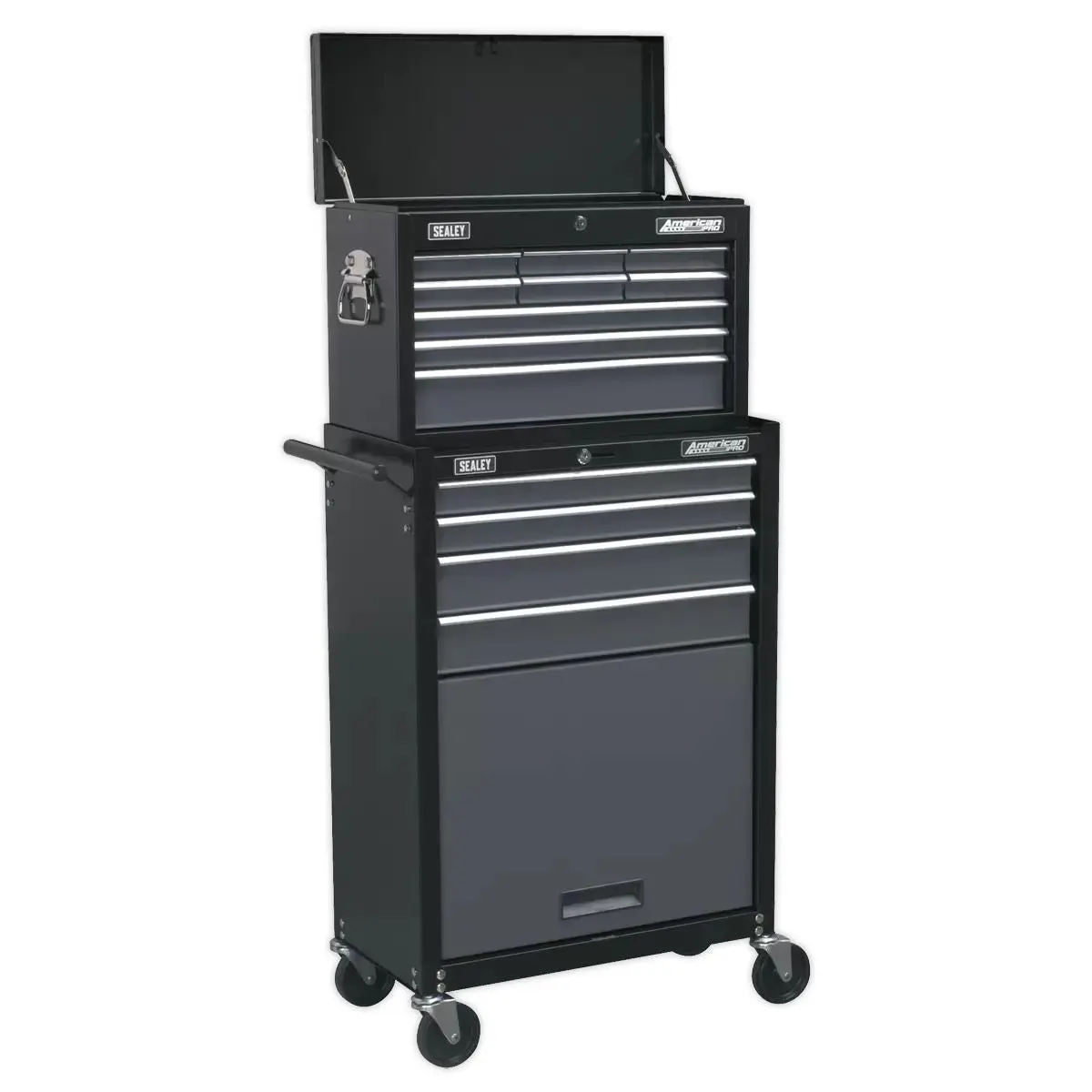 Sealey Ap2513b Topchest & Rollcab Combination 13 Drawer With Ball-Bearing Slides Black/Grey 1