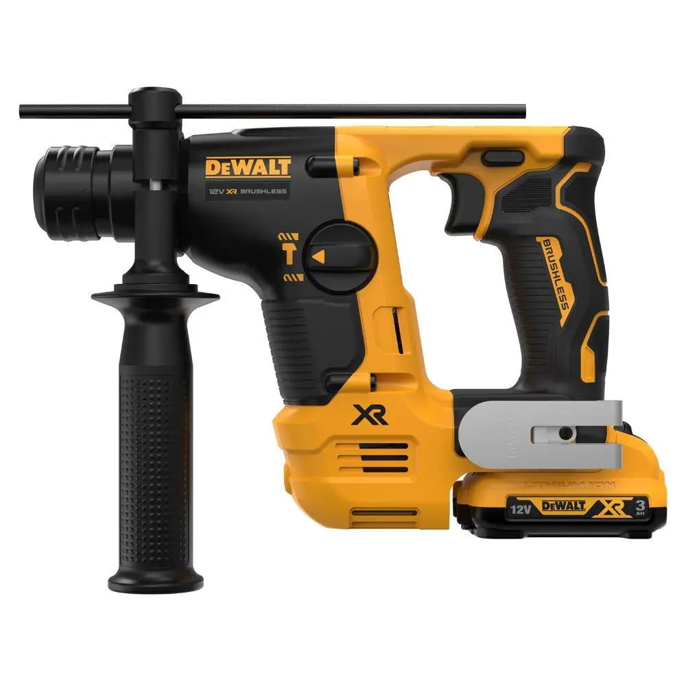 Dewalt Dch072l2-Gb 12V Brushless Sds Plus Hammer Drill With 2 X 3.0Ah Batteries Charger In Case 2