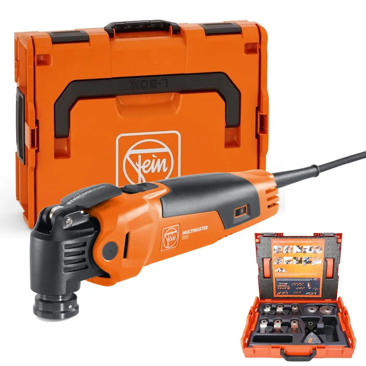 Fein Mm 500 Plus Starlock Multimaster Oscillating Multi-Tool In Case With 34 Accessory Set 1