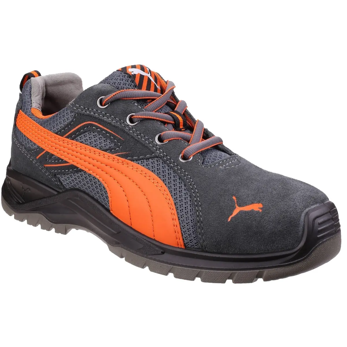 Puma 643620 Omni Flash Low Safety Trainer- Black/Orange Size 9 2