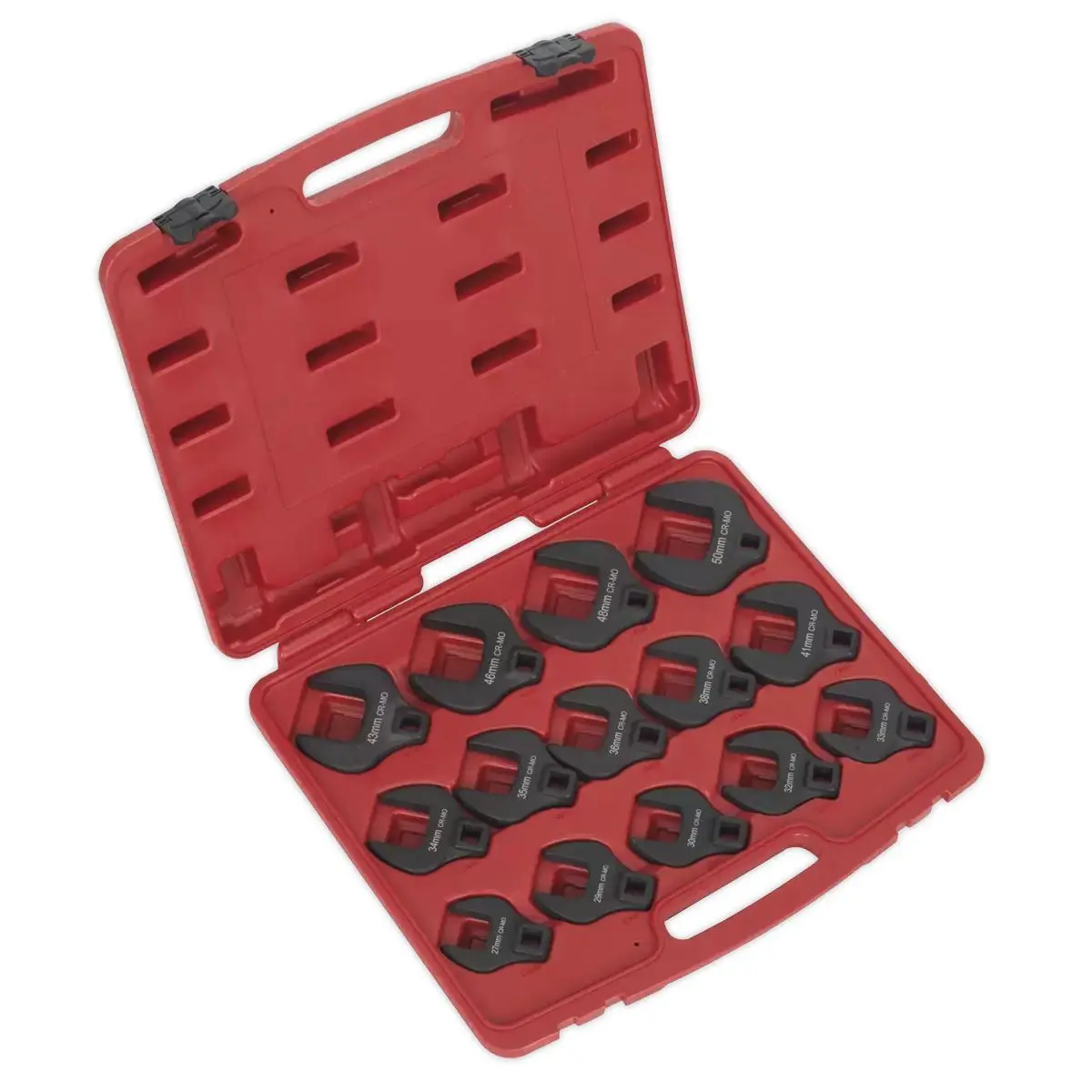 Sealey Ak59831 Crow's Foot Spanner Set 14Pc 1/2In Sq Drive Metric 1