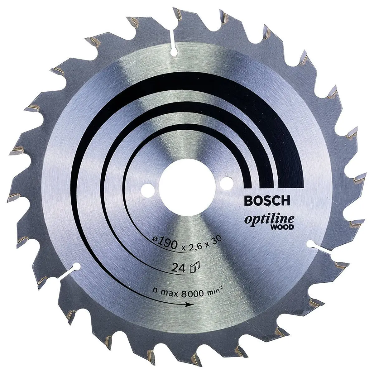 Bosch 190Mm 24T Wood Circular Saw Blade Optiline - 2608640615 1