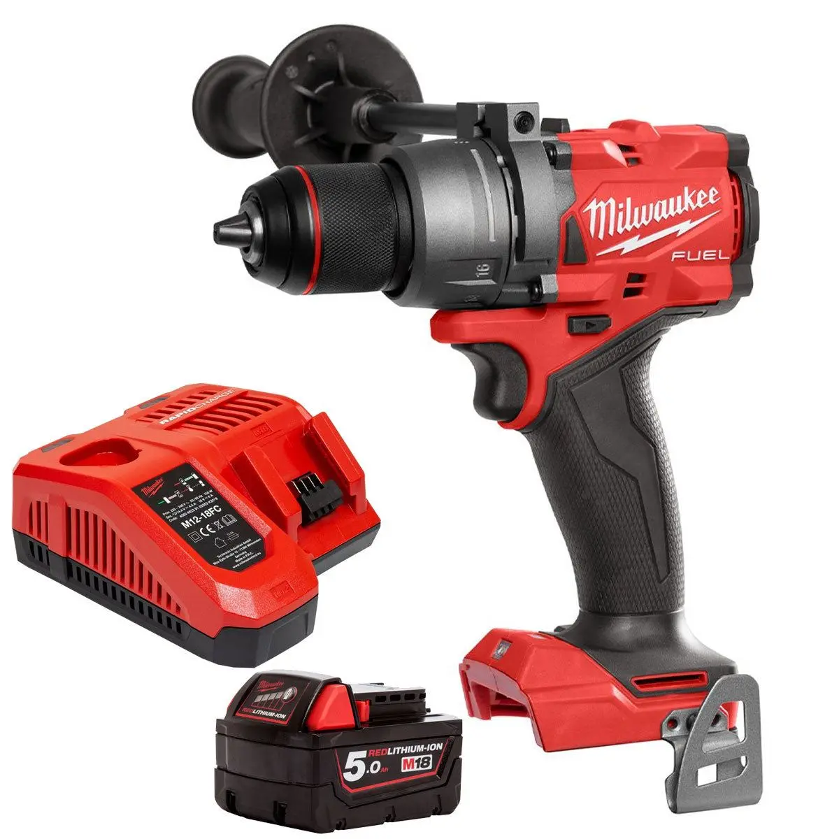 Milwaukee M18fpd3-0 18V Fuel Brushless Combi Drill With 1 X 5.0Ah Battery & Charger 1