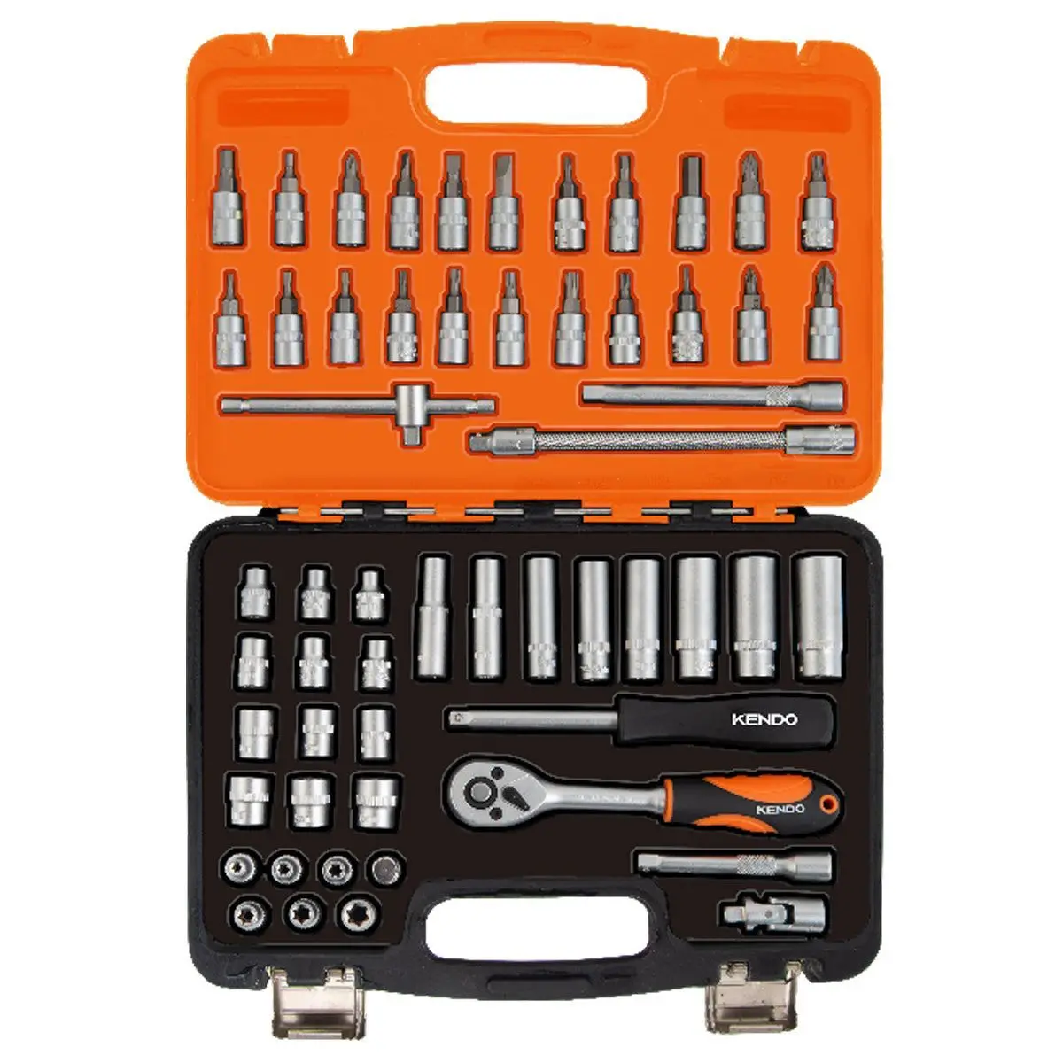 Kendo 56-Piece 1/4 Inch Socket Set 1