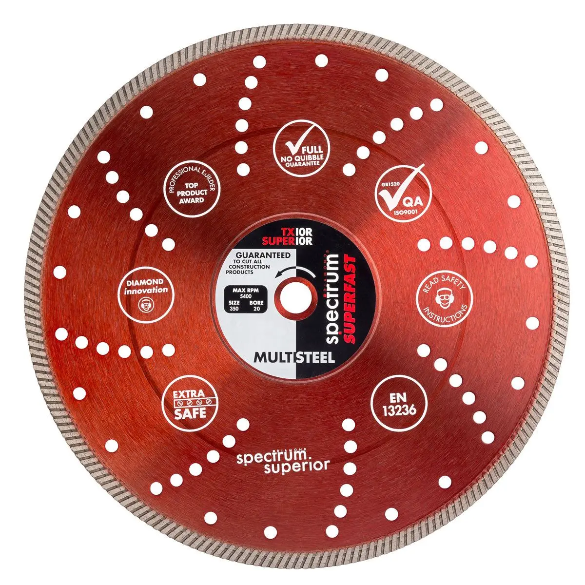 Spectrum 350Mm Multi Diamond Blade Tx10r-350/25 1