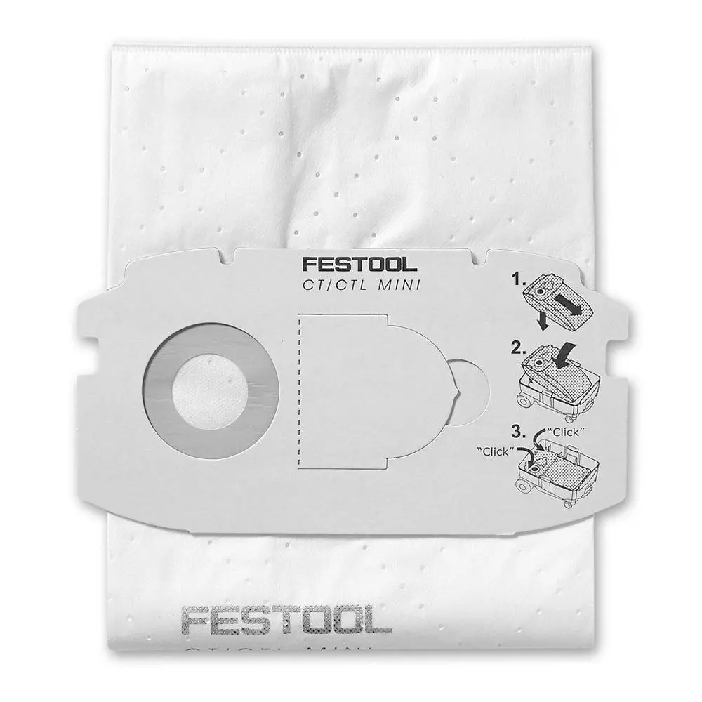 Festool Sc Fis-Ct Mini/5 Selfclean Filter Bags - 498410 1