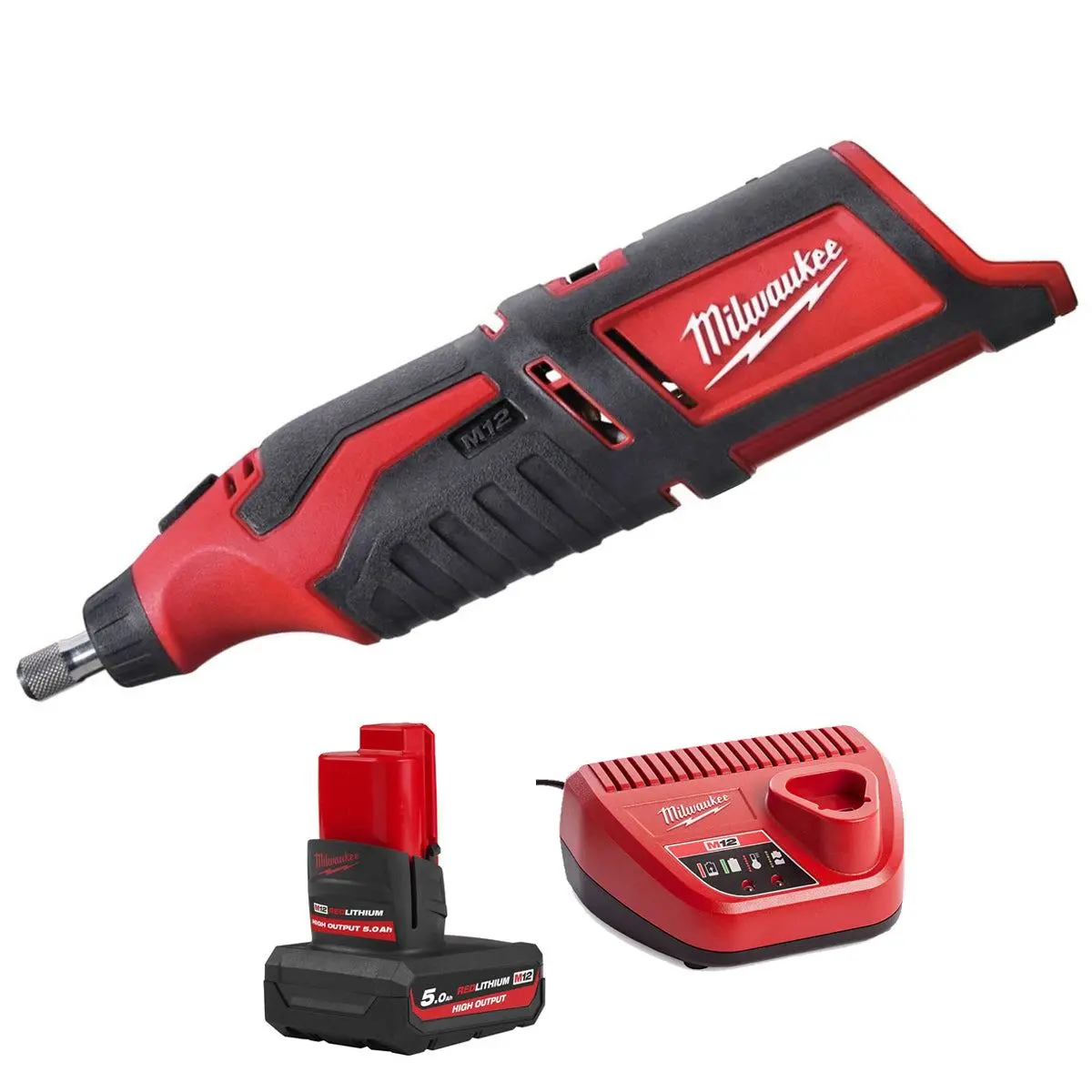 Milwaukee C12rt-0 12V Rotary Multi Tool With 1 X 5.0Ah Battery & Charger 1