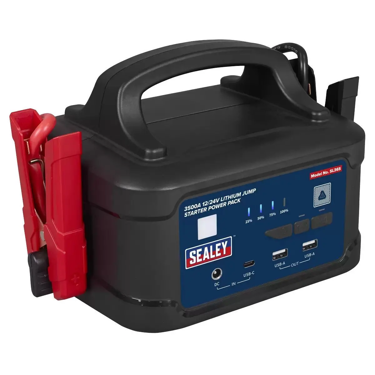Sealey Sl36s 12/24V Lithium Jump Starter Power Pack 3500A For High Power Vehicle Start 1